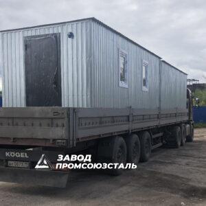 Бытовка для офиса металлическая 2,4×2,4×6 м